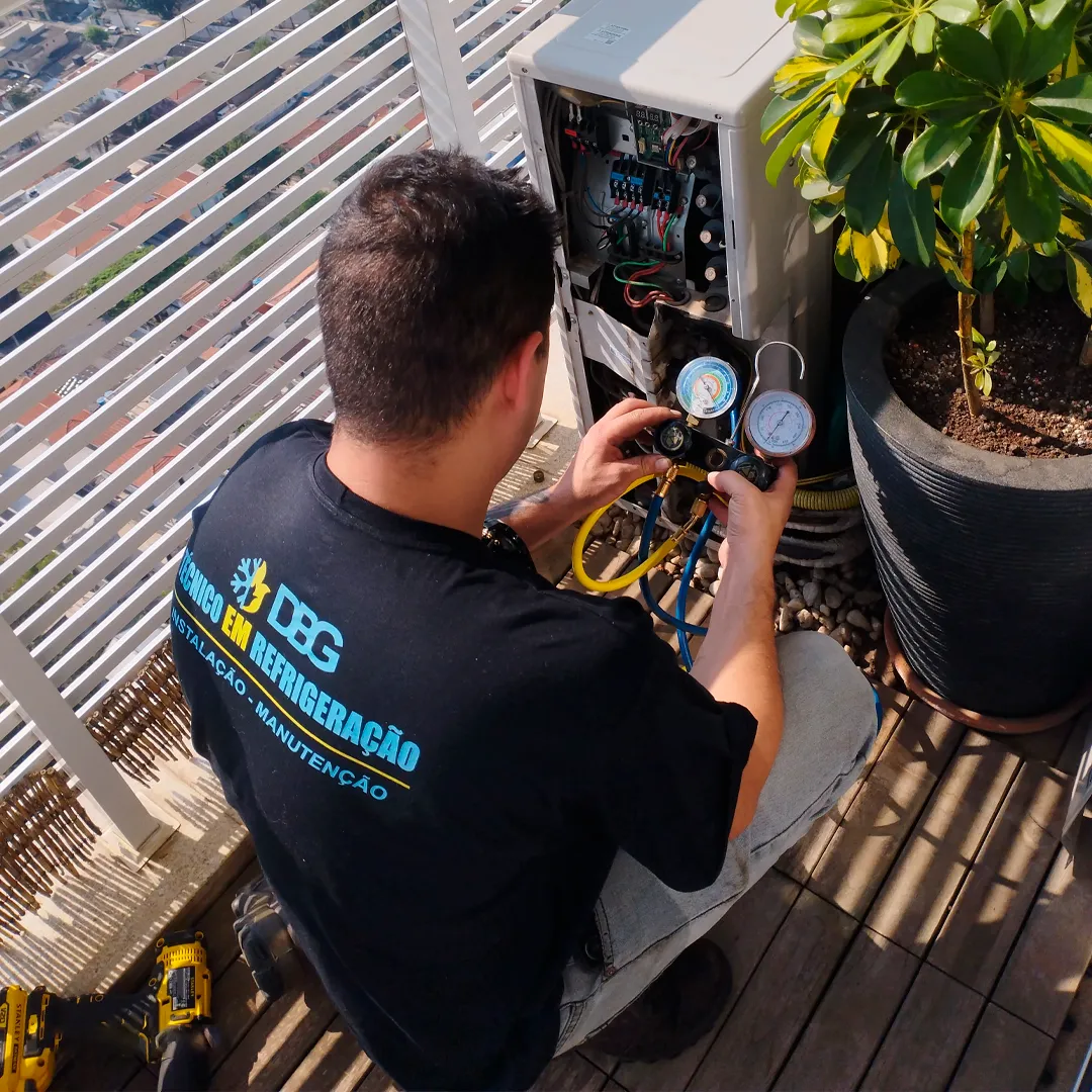 instalação de equipamentos de climatização