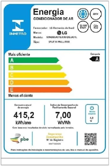 Ar Condicionado Split 12000 Btus Lg Detalhes